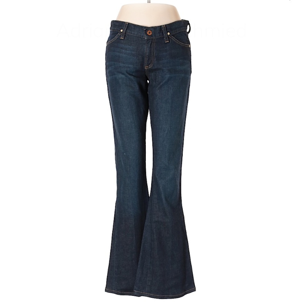 Anthro AG ADRIANO Goldschmied Flare Wide Leg Denim